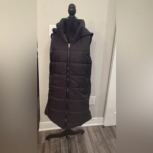 NEW NO BRAND Women’s Black Puffer Hooded Vest - Sleeveless Coat

#77